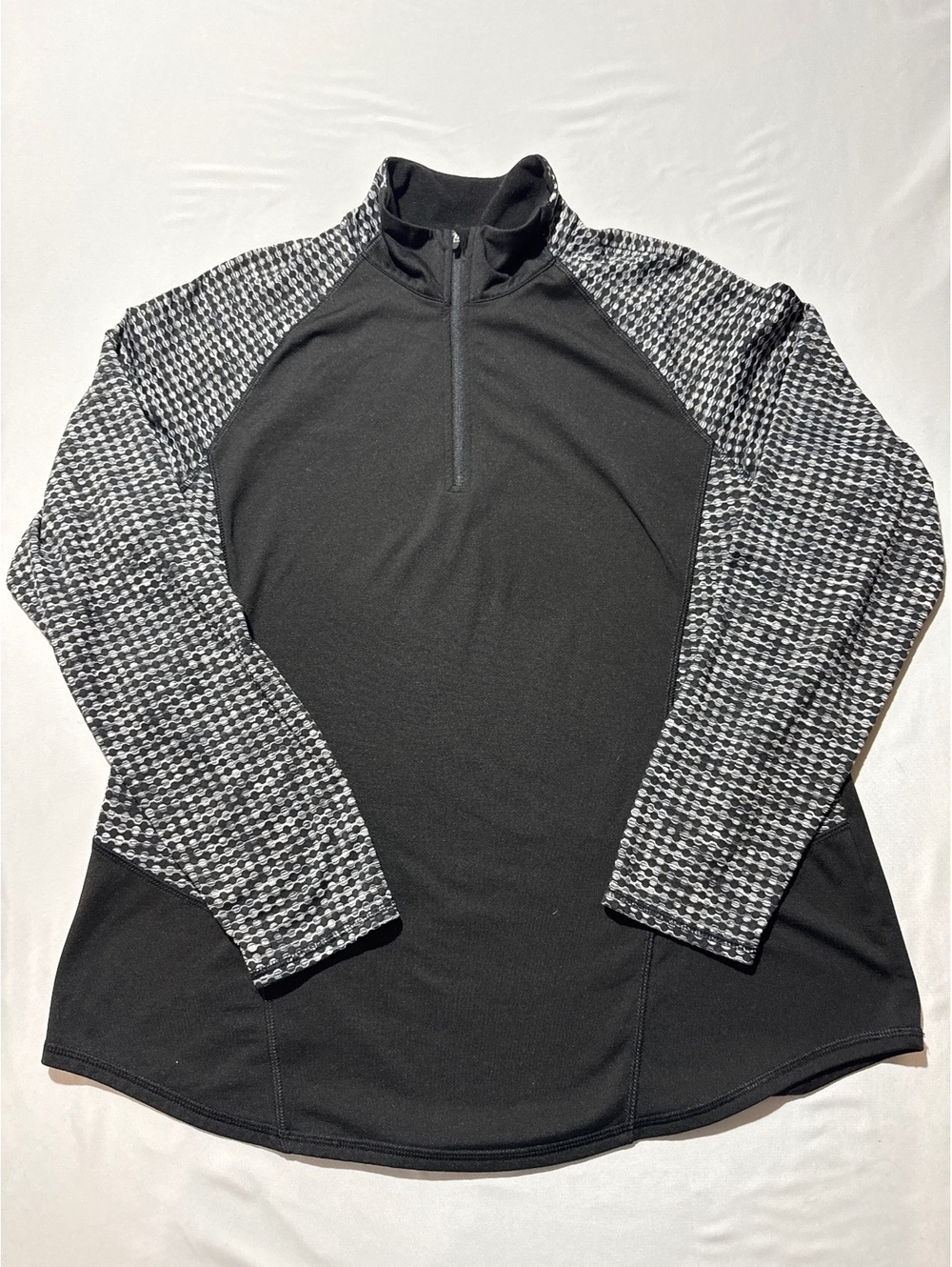 Athletic Works XL Black Soot Half-Zip Performance Pullover